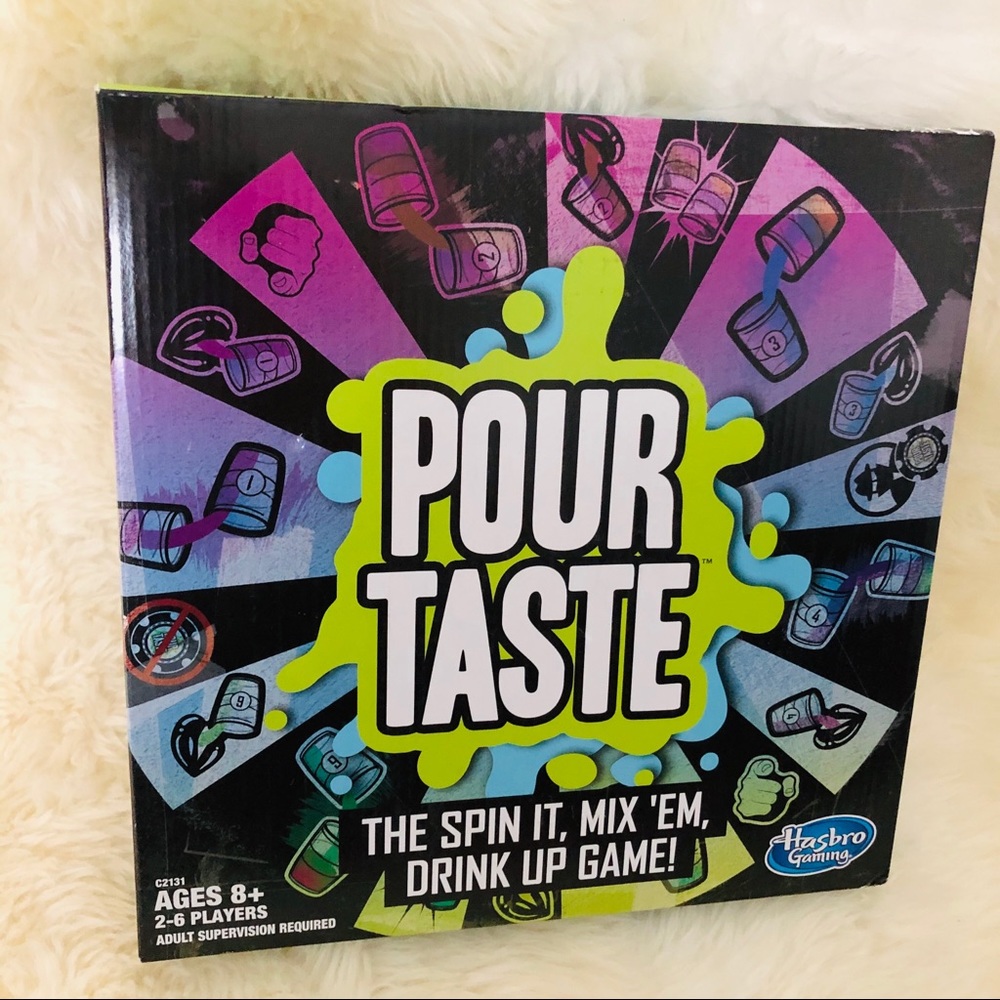 POUR TASTE the spin it, mix ‘em, drink up game
